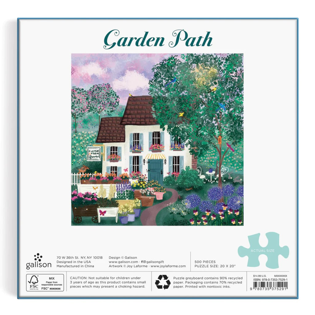 Joy Laforme Garden Path 500 Piece Puzzle