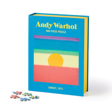 Load image into Gallery viewer, Andy Warhol Sunset 500 Piece Book Puzzle