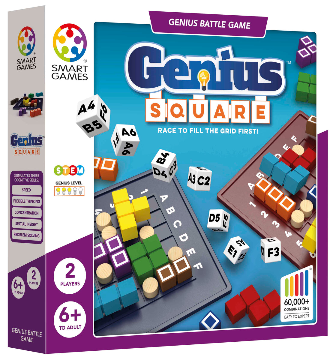 Genius Square, Battle Game, 2 Player – Logical Toys
