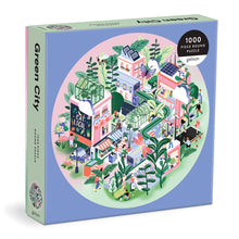 Load image into Gallery viewer, Round Puzzle - Green City 1000 Piece Round Puzzle