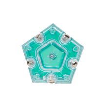 Load image into Gallery viewer, SET OF 12 AQUAMARINE MAGNETIC PENTAGONS