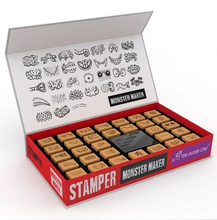 Load image into Gallery viewer, MONSTER MAKER STAMP KIT, 35 STAMPS