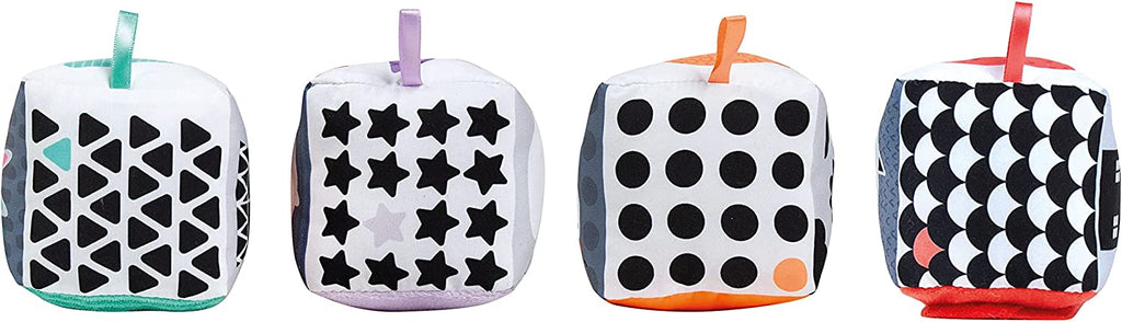 Baby Clemmy: Black and White Soft Activity Cubes