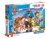 SUPER COLOUR: 30pc Paw Patrol team Puzzle fro Nick Jnr