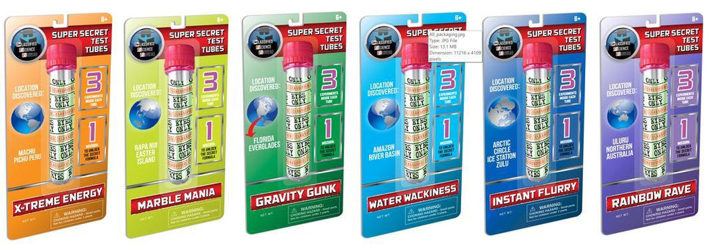 SUPER SECRET TEST TUBES - GRAVITY GUNK