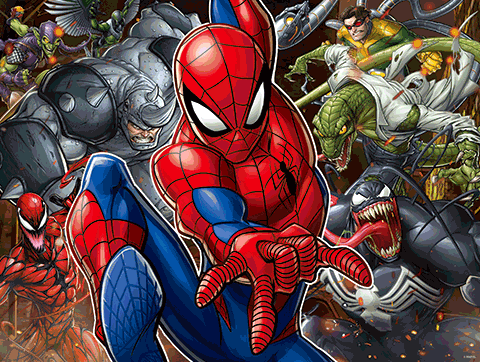 Spider-man, Marvel, 500pc, Lenticular Puzzle