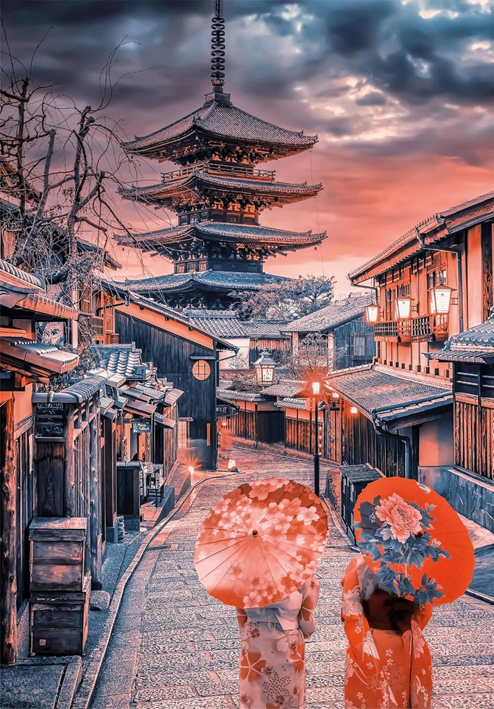 500pc - Evening in Kyoto