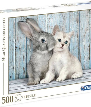 Cat & Bunny, 500pcs, Compact