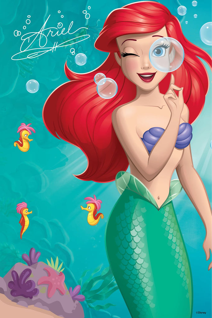 Ariel, Disney, 200pc, Lenticular Puzzle, Tin