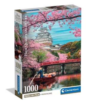 Himeji Castle In Spring, 1000pcs, Compact