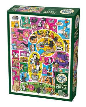 Doodlecats, 1000pcs, Compact