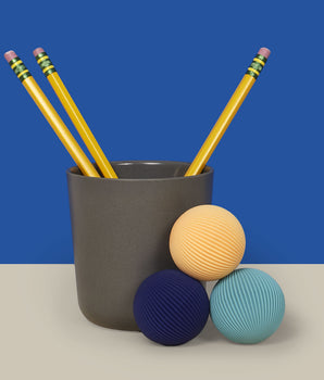 Soft Silicon covered Fidget Magnets (3pc Set) Lines