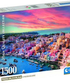 Picturesque Procida Island, 1500pc, Compact