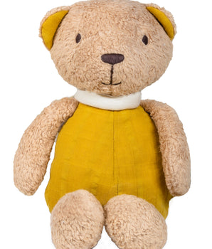 100% ORGANIC BABY BEAR WITH MUSLIN BODY 30CM