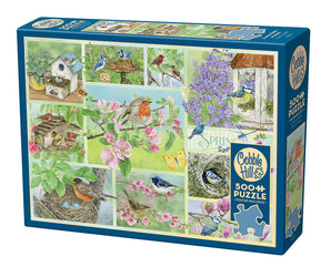 Garden Birds in Spring, 500pcs, Compact