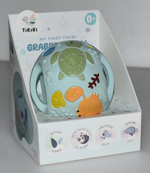 Ocean Grabbing Ball Natural Rubber and Rattle
