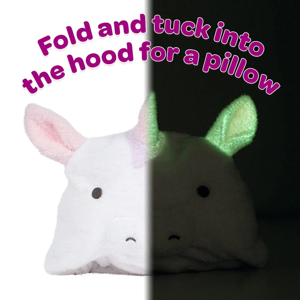 Snuggle and Glow Cuddle Hoodie Unicorn