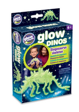 Load image into Gallery viewer, GLOW DINO STEGOSAURUS SKELETON