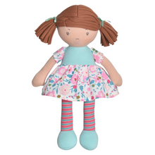 Load image into Gallery viewer, Lil&#39;l KATY, Dark Brown Hair/Pink and Sea Green Dress