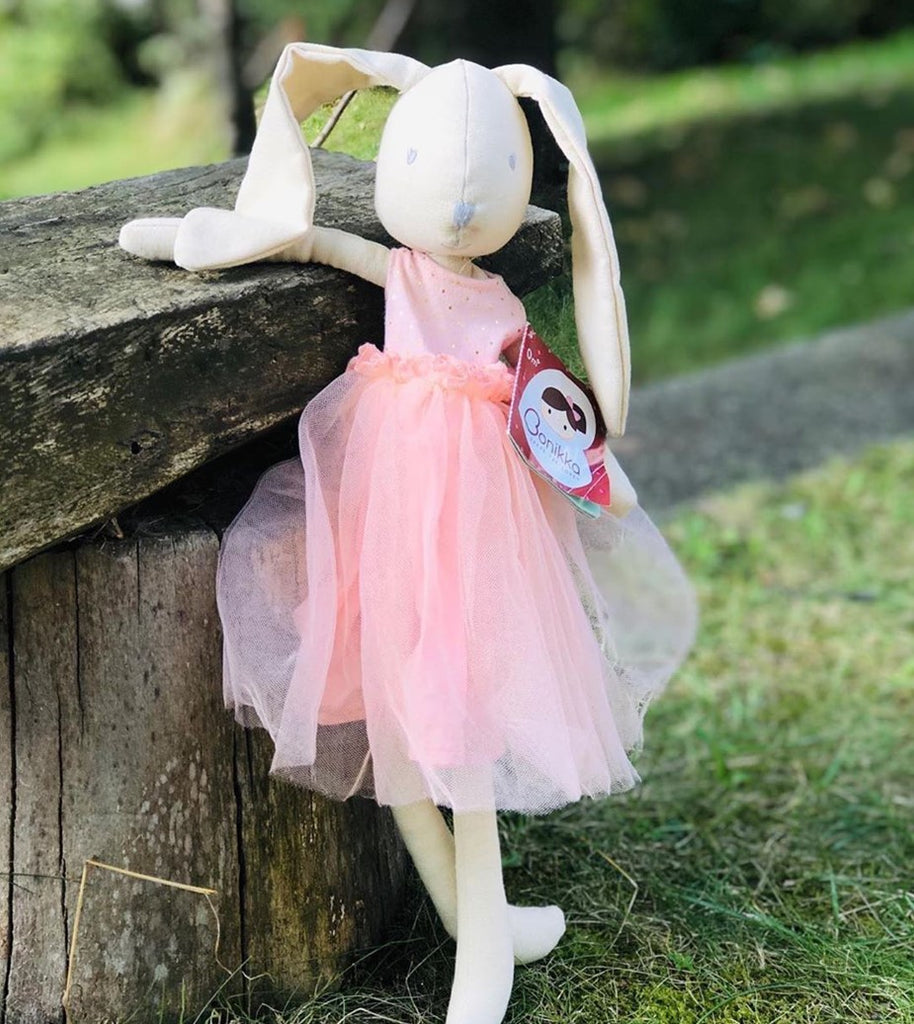 Marcella the Bunny, Organic (GOTS) Doll, Ballerina\Pink Dress