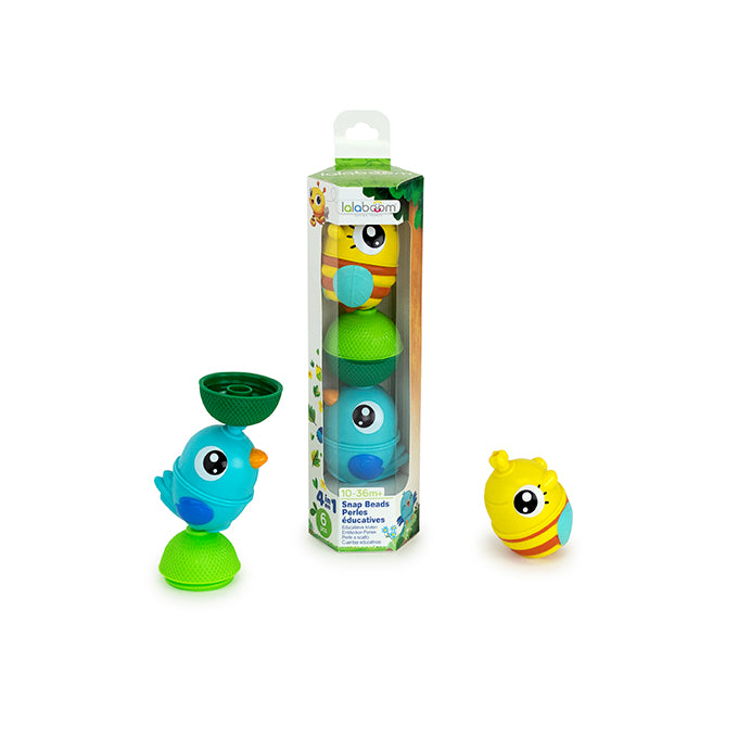 Lalaboom Animals (Bee and Bird, Brown\Blue, TUBE packaging)