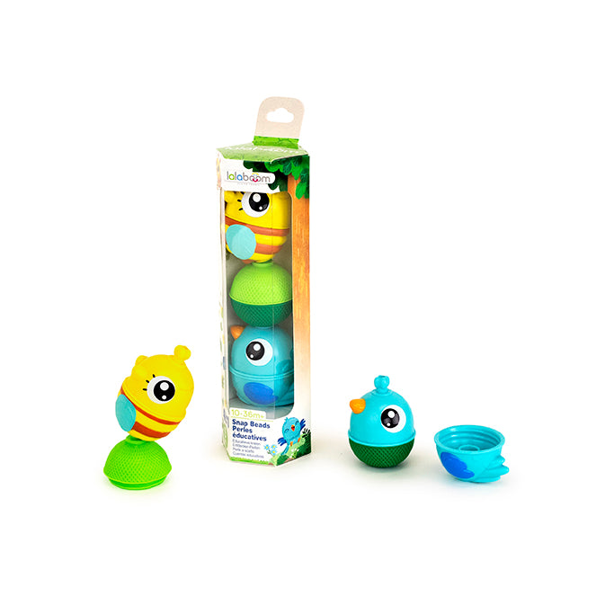 Lalaboom Animals (Bee and Bird, Brown\Blue, TUBE packaging)