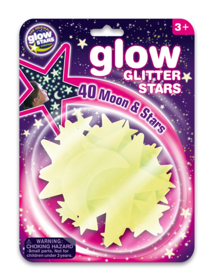 Glow Glitter Stars