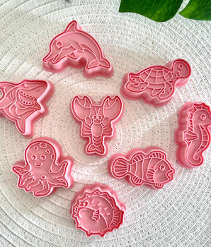 Wild Dough, Stamper and Cutter Sets, Sea Life
