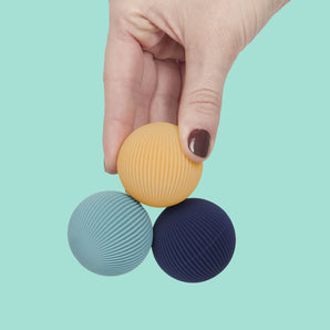 Soft Silicon covered Fidget Magnets (3pc Set) Lines