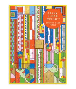 Frank Lloyd Wright Saguaro Forms & Cactus Flowers Greeting Card Puzzle