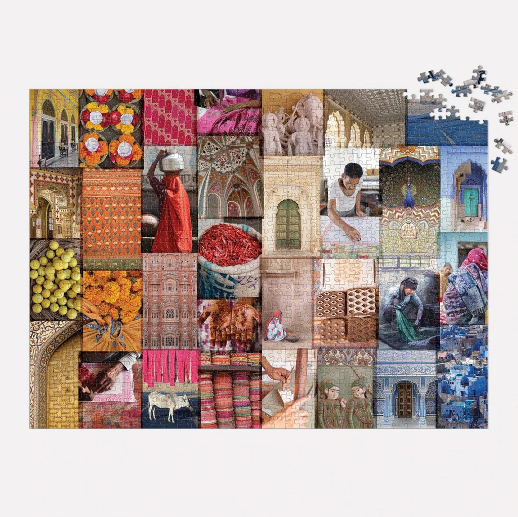 Patterns of India: A Journey Through Colors, Textiles and the Vibrancy of Rajasthan 1000 Piece Puzzle