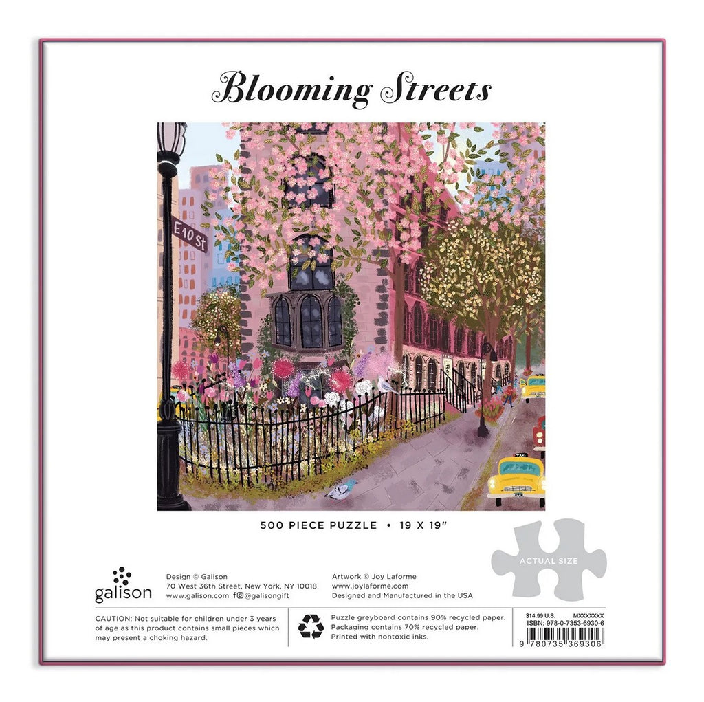 Joy Laforme Blooming Streets 500 Piece Puzzle