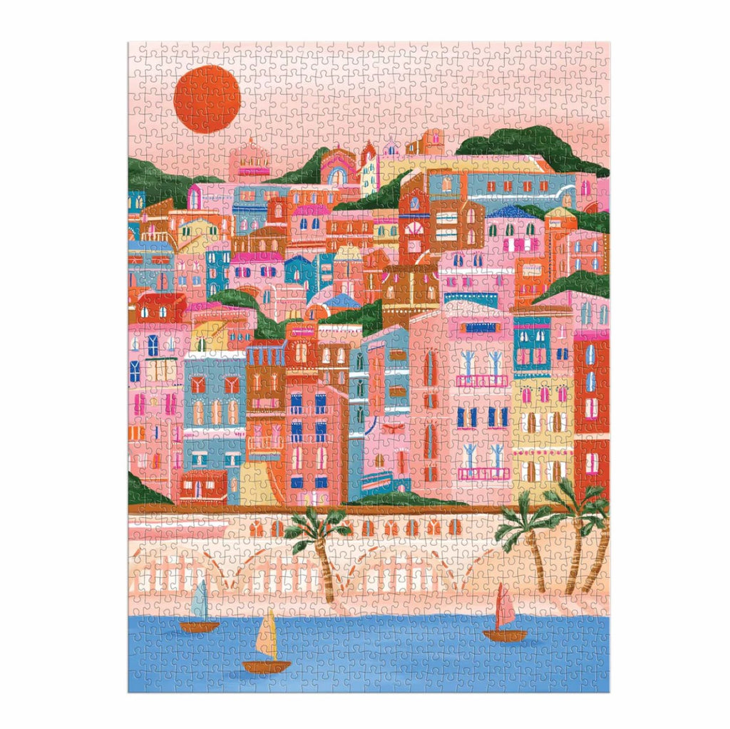 Colours Of The French Riviera 1000 Piece Puzzle in Square Box