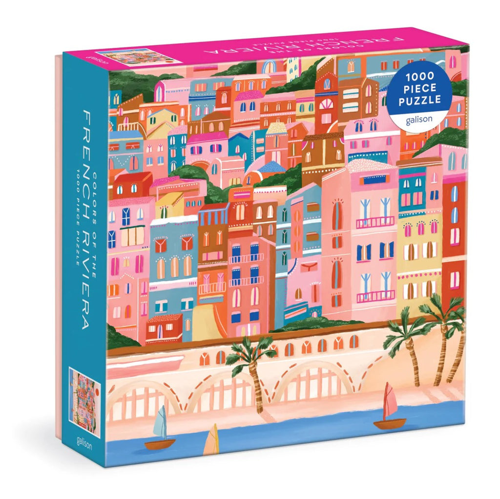 Colours Of The French Riviera 1000 Piece Puzzle in Square Box