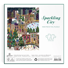 Load image into Gallery viewer, Joy Laforme Sparkling City 1000 Piece Foil Puzzle In a Square Box