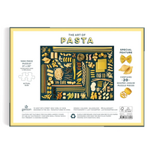 Load image into Gallery viewer, The Art of Pasta 1000 Piece Puzzle with Shaped Pieces