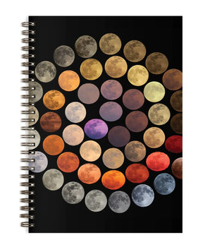 Colors of the Moon Wire-O Journal
