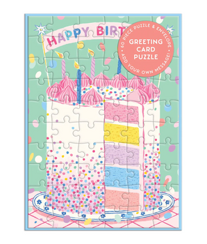 Puz Greeting Confetti Birthday Cake
