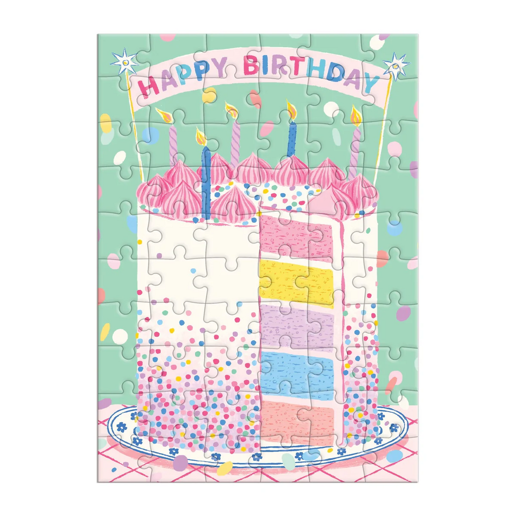 Puz Greeting Confetti Birthday Cake