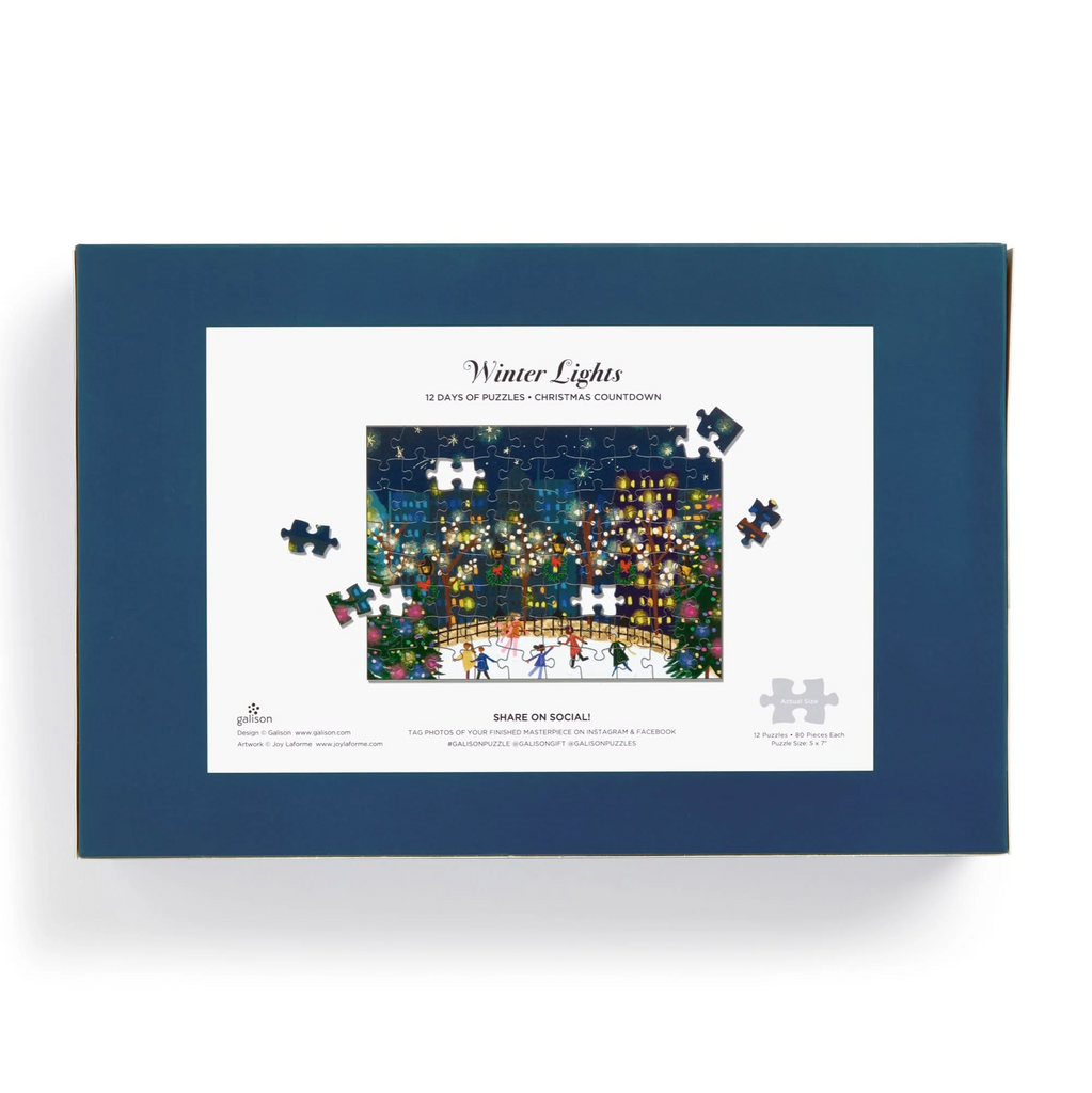 Joy Laforme Winter Lights 12 Days of Puzzles Holiday Countdown