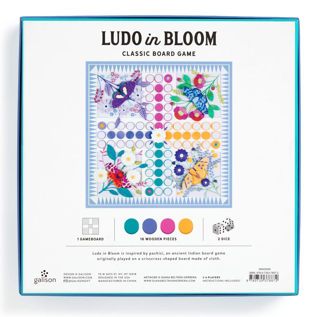 Ludo in Bloom Classic Board Game Set