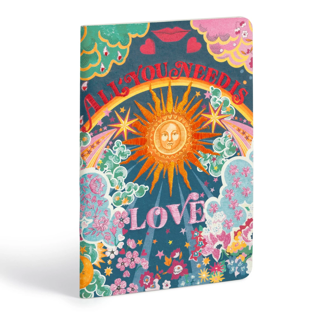 Liberty All You Need is Love B5 Handmade Embroidered Journal