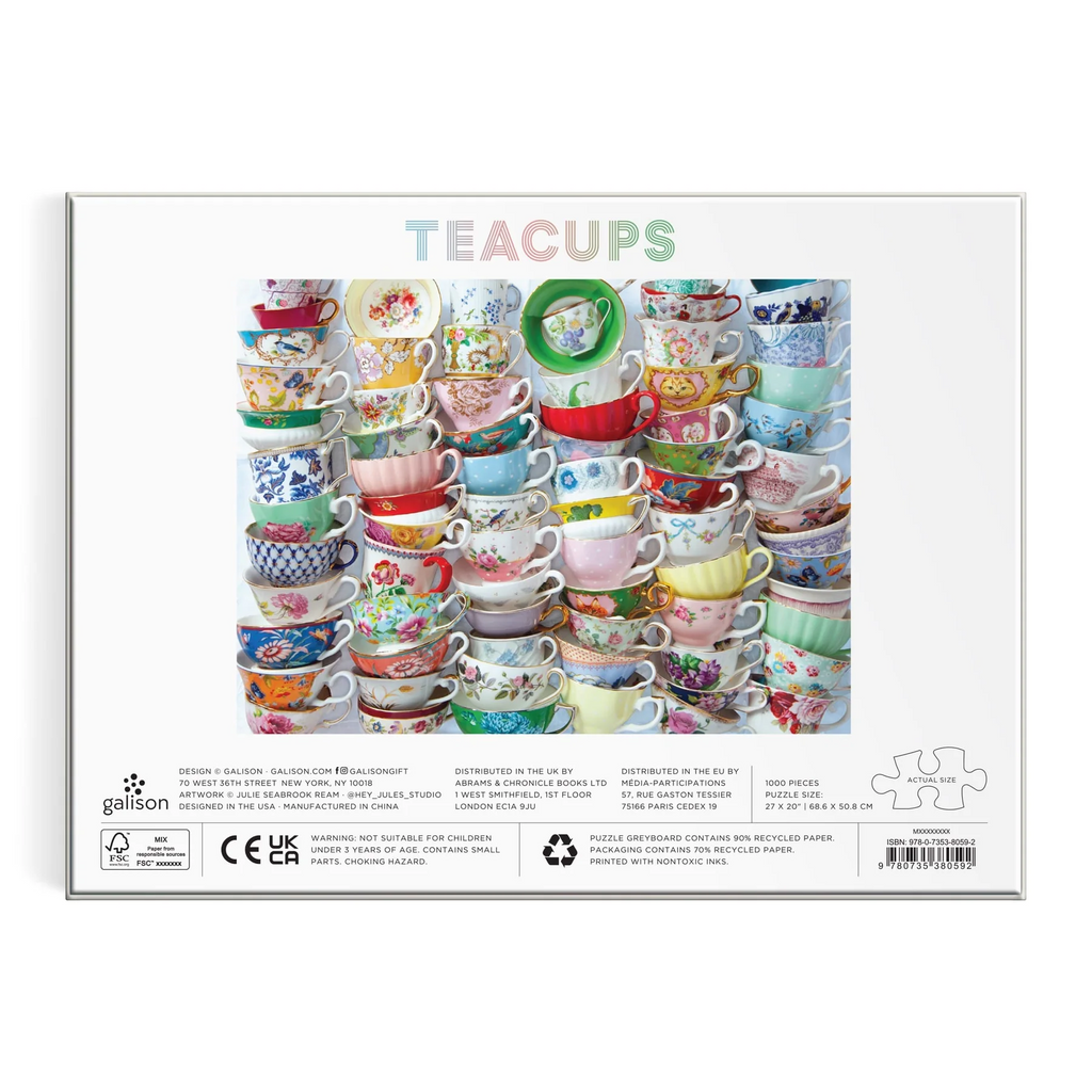 Teacups, 1000 Piece Puzzle