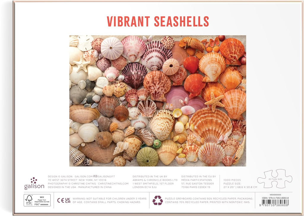 Vibrant Seashells, 1000 Piece Puzzle