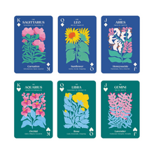 Load image into Gallery viewer, Zodiac Flowers Playing Card Set