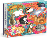 Lounging Cats 1000 Piece Puzzle