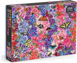 Troy Litten Butterflies In the Sweet Peas 1000 Piece Puzzle