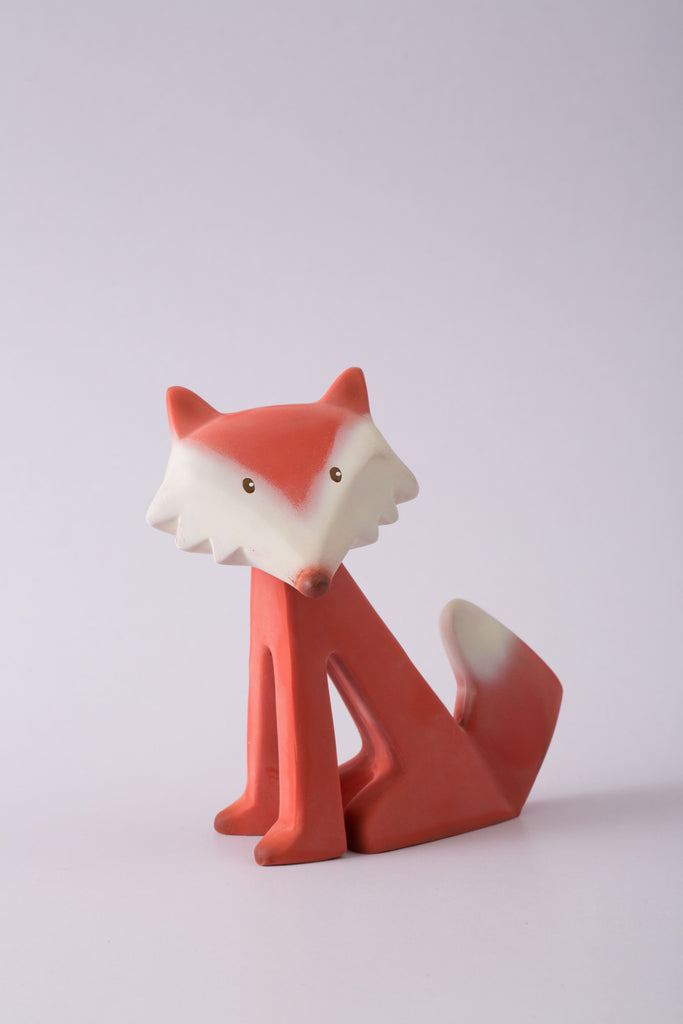 FOX RUBBER RATTLE IN BOX