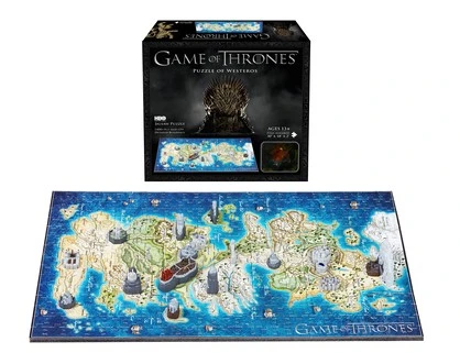 GAME OF THRONES  MINI PUZZLE OF WESTEROS  350 + PCS