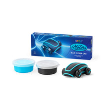 Load image into Gallery viewer, HEY CLAY - CYBER CAR (BLUE), 2 cans, 1 car base, insert with stickers